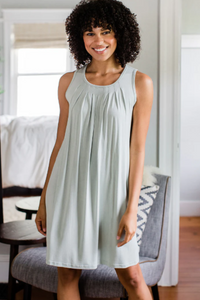 Yala Delia Gathered Tank Bamboo Nightgown