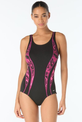 Scoop Neck Chlorine Resistant Swimsuit - V405