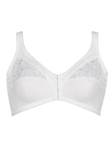 Front-closing wirefree bra