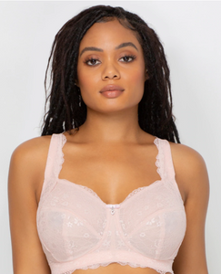 Curvy Couture Lace Wirefree Bralette